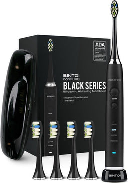 Bintoi® iSonic Black Series D700 - Elektrische Tandenborstel - Ultra Whitening - Zwart