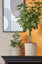 Mica Decorations Atlantic Plantenmand - Set van 2 - Jute - H20 x Ø20 cm - Crème (2 stuks)