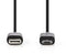 Nedis CCGP60750BK10 - USB-C 2.0-kabel - 100cm - Zwart