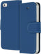 Accezz Hoesje Geschikt voor iPhone SE (2016) / 5 / 5s Hoesje Met Pasjeshouder - Accezz Wallet Softcase Bookcase - Donkerblauw