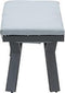 Garden Impressions Sergio bank 110x40xH45 carbon black/ mint grey