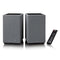 Lenco Hifi Speaker - Boekenplank speakers met Bluetooth - 80W - 2 stuks - Stereo set - SPB-240BKGY - Zwart/Grijs