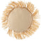 J-Line kussen Rond Raffia - jute - naturel