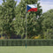 vidaXL - Vlag - met - vlaggenmast - Tsjechië - 6,23 - m - aluminium