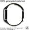 imoshion Siliconen sport bandje - Geschikt voor Fitbit Charge 6, Charge 5 - Zwart - One Size