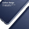 iMoshion Hoesje Geschikt voor iPhone 14 Plus Hoesje Siliconen - iMoshion Carbon Softcase Backcover - Blauw