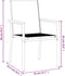 vidaXL - Tuinstoelen - 2 - st - 55x61,5x90 - cm - textileen - en - staal - zwart