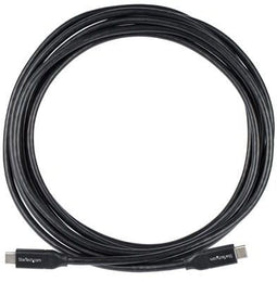 Startech.com USB-C naar USB-C kabel - 5A/100W Power Delivery - 3 m - Zwart