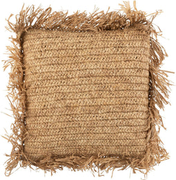 J-Line kussen Vierkant Raffia - jute - naturel - small