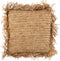 J-Line kussen Vierkant Raffia - jute - naturel - small
