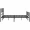 vidaXL-Bedframe-met-hoofd--en-voeteneinde-metaal-zwart-150x200-cm