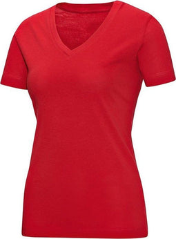 Jako Team V-Hals Dames T-Shirt - Voetbalshirts - rood - 36