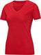 Jako Team V-Hals Dames T-Shirt - Voetbalshirts - rood - 36