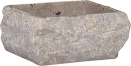 vidaXL - Gootsteen - 30x30x13 - cm - marmer - grijs