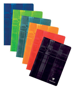 Clairefontaine schrift ft A4, 120 bladzijden, geruit 5mm, geniet, geassorteerde kleuren 10 stuks