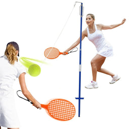 Coast Portable Tetherball Set - 3-fasen hoogte verstelbaar 124-139 cm - met 2 rackets
