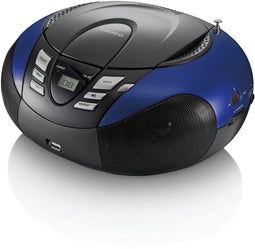 Lenco SCD-37 - Draagbare Radio/CD-speler - FM Radio USB - Blauw