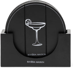 Rivièra Maison Happy Drink Coasters 4 Pieces set van 2