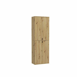 Furnilux ProjectxHoge Kast Artisan - Kledingkast - Tijdloos ontwerp - Bruin - 34x61x193cm
