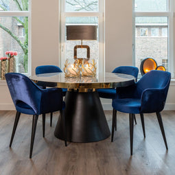 Richmond Interiors Eettafel Odin 140Ø (Gold)