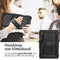 Accezz Rugged Backcover - Samsung Galaxy Tab S8 Plus / S7 Plus / S7 FE - Schouderstrap - Zwart