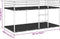 vidaXL - Stapelbed - zonder - matras - 100x190 - cm - staal - zwart