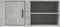 vidaXL - Tv-meubel - 80x31,5x36 - cm - bewerkt - hout - betongrijs