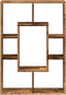 vidaXL - Boekenkast - 63x20x90 - cm - bewerkt - hout - oud - houtkleurig