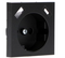 ProCharge Inlegplaat - USB-A + USB-C - 55 x 55 mm - Mat zwart