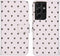 iMoshion Hoesje Geschikt voor Samsung Galaxy S21 Ultra Hoesje Met Pasjeshouder - iMoshion Design Softcase Bookcase - Wit / Zwart / Hearts Allover White