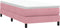 vidaXL - Boxspring - zonder - matras - fluweel - roze - 90x220 - cm