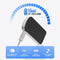 Strex Bluetooth Receiver - BT 5.4 - 3.5MM AUX - Handsfree Bellen - Kraakhelder Geluid - Zwart Zilver