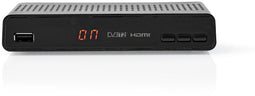 Nedis DVBT2265BK - DVB-T2 - 1x HDMI 1x Scart - 100Mbps Ethernet - 29mm hoog - 150mm breed - 70mm lang