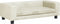 vidaXL - Hondenmand - met - verlengstuk - 100x50x30 - cm - fluweel - crèmekleurig