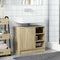 vidaXL - Wastafelkast - 63x29x55 - cm - bewerkt - hout - sonoma - eikenkleurig