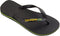 Havaianas Brasil Logo Slippers - Unisex Zwart - Maat 33/34