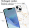 iMoshion Hoesje Geschikt voor iPhone 14 Hoesje Siliconen - iMoshion Design hoesje - Wit / White Marble