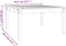 vidaXL Tuintafel 82,5x82,5x45 cm massief grenenhout wit