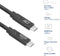 ACT AC7443 - USB 3.2 Gen2 USB Type-C kabel 10Gbps 60W - 3 meter Zwart