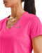 Under Armour Tech SSV - Dames Sportshirt - Sneldrogend - Cerise (M)