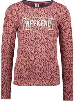 B. Nosy Kids - Meisjes T-shirt - Lange mouw - Biologisch katoen - Maat 98