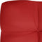 vidaXL - Palletkussen - 120x40x12 - cm - stof - rood