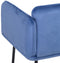 Leunstoel Synthetisch materiaal Blauw Metaal