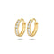 Marie Celeste - Klapoorringen - Zirkonia 11 mm - Goud