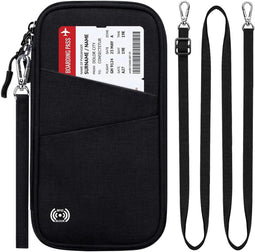 Travelhawk Paspoorthoesje - Organizer - RFID Bescherming - Zwart