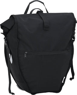 vidaXL - Fietstas - voor - Achterdrager - 25 - L - Zwart - 32,5x17x57 - cm