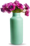 Jodeco Bloemenvaas Gigi - mat groen - eco glas - 14,5 x 35 cm - melkbus vaas
