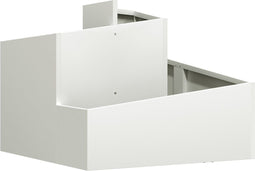 vidaXL - Tuinplantbak - Wit - 60x60x50 - cm - Staal