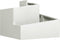 vidaXL - Tuinplantbak - Wit - 60x60x50 - cm - Staal