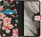 iMoshion Hoesje Geschikt voor Google Pixel 7a Hoesje Met Pasjeshouder - iMoshion Design Softcase Bookcase - Zwart / Blossom Watercolor Black